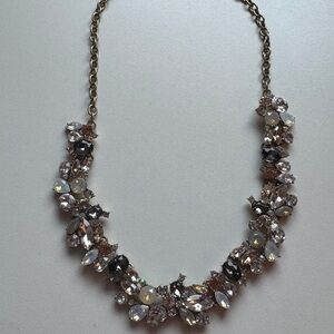 J. Crew Sparkling Crystal Necklace - Silver, gold, turquoise, iridescent